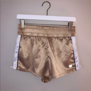 Shiny Gold Athletic Shorts